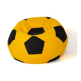 Puff GO GIFT Amarillo Negro Oxford Fútbol | Tienda24 - Global Online Shop Tienda24.eu