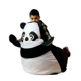 Pouf GO GIFT Blanc Noir Oxford Pingouin 130 x 90 cm | Tienda24 - Global Online Shop Tienda24.eu