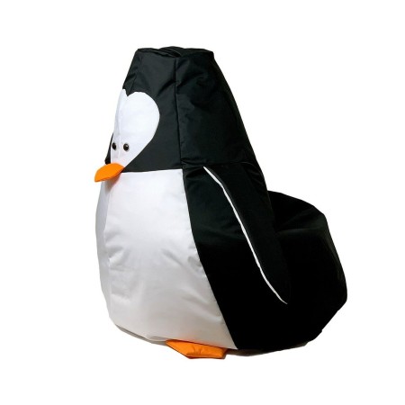 Pouf GO GIFT Blanc Noir Oxford Pingouin 130 x 90 cm | Tienda24 - Global Online Shop Tienda24.eu