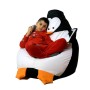 Pouf GO GIFT Blanc Noir Oxford Pingouin 130 x 90 cm | Tienda24 - Global Online Shop Tienda24.eu