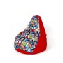 Puff GO GIFT Rojo 105 x 80 cm Pera | Tienda24 - Global Online Shop Tienda24.eu