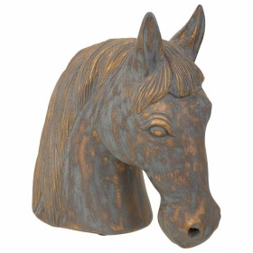 Decorative Figure Alexandra House Living Grey Golden Polyresin Horse 15 x 31 x 31 cm by Alexandra House Living, Collectables ...