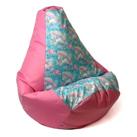 Puff GO GIFT Cinzento Cor de Rosa 105 x 80 cm Peru | Tienda24 - Global Online Shop Tienda24.eu