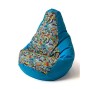 Puff GO GIFT Azul 105 x 80 cm Peru | Tienda24 - Global Online Shop Tienda24.eu