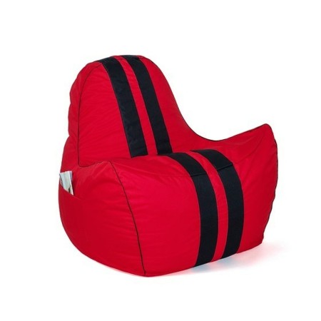 Puff GO GIFT Preto Vermelho Oxford tejido antidesgarros 140 x 100 x 100 cm 140 x 100 cm | Tienda24 - Global Online Shop Tienda24.eu