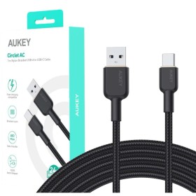 Cable USB-C a USB Aukey CB-NAC1 Negro 1 m de Aukey, Cables USB - Ref: S9144823, Precio: 9,51 €, Descuento: %