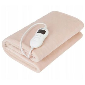 Coperta Elettrica Adler CR 7423 150 x 80 cm Beige Rosa Poliestere di Adler, Coperte elettriche e scaldamaterassi - Rif: S9144...