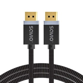 Cable DisplayPort Savio CL-176 Negro 3 m de Savio, Cables DisplayPort - Ref: S9145117, Precio: 10,33 €, Descuento: %