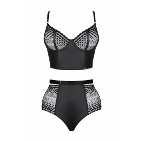 Conjunto de Lingerie Bombshell Boudoir Preto (S) | Tienda24 Tienda24.eu