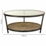 Mesa de Centro Alexandra House Living Castanho Vidro Ferro 91 x 41 x 91 cm | Tienda24 - Global Online Shop Tienda24.eu