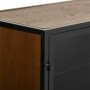 Anrichte Alexandra House Living Braun Metall Glas Tannenholz Holz MDF 35 x 80 x 100 cm | Tienda24 - Global Online Shop Tienda24.eu