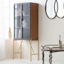 Cupboard Alexandra House Living Brown Glass Fir wood MDF Wood 35 x 155 x 64 cm by Alexandra House Living, Bedroom Wardrobes -...