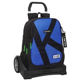 Cartable à roulettes Kelme Royal Bleu Noir 32 x 44 x 16 cm