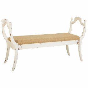 Bench Alexandra House Living White Sponge Fir wood MDF Wood 45 x 78 x 139 cm by Alexandra House Living, Chairs - Ref: D163236...