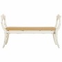 Bench Alexandra House Living White Sponge Fir wood MDF Wood 45 x 78 x 139 cm | Tienda24 - Global Online Shop Tienda24.eu