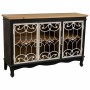 Sideboard Alexandra House Living Black Glass Fir wood MDF Wood 36 x 80 x 120 cm by Alexandra House Living, Sideboards - Ref: ...