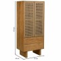 Cupboard Alexandra House Living Brown Rope Fir wood Paolownia wood 45 x 170 x 80 cm 45 x 170 x 75 cm by Alexandra House Livin...