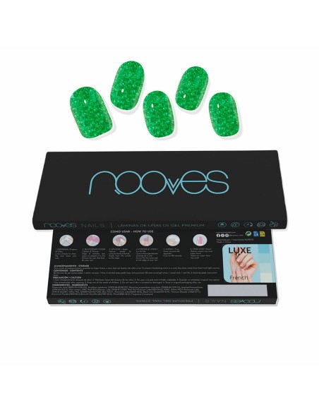 Gel Nail Foils Nooves Glitter green (20 Units) | Tienda24 Tienda24.eu