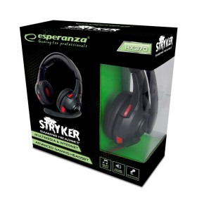 Headphones with Microphone Esperanza EGH370 Black Red by Esperanza, PC Headsets - Ref: S9169798, Price: 9,57 €, Discount: %