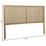 Cabeceira de Cama Alexandra House Living Castanho 3 x 110 x 160 cm de Alexandra House Living, Camas, estruturas e bases - Ref...