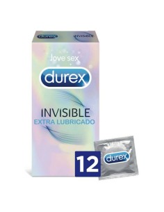 Preservativi Invisible Extra Lubricated Durex Invisible (12 uds) da Durex, Preservativi maschili - Ref: S05120435, Precio: 14...