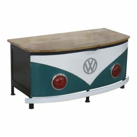 Chest Alexandra House Living Blue White Iron Mango wood 45 x 45 x 90 cm Van by Alexandra House Living, Trunks - Ref: D1632472...