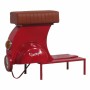 Tabouret Alexandra House Living Rouge PVC Cuir Fer 50 x 75 x 95 cm Moto | Tienda24 - Global Online Shop Tienda24.eu