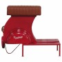 Tabouret Alexandra House Living Rouge PVC Cuir Fer 50 x 75 x 95 cm Moto | Tienda24 - Global Online Shop Tienda24.eu