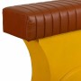 Sgabello Alexandra House Living Giallo PVC Pelle Ferro 50 x 75 x 95 cm Moto di Alexandra House Living, Sedie e Divani - Rif: ...