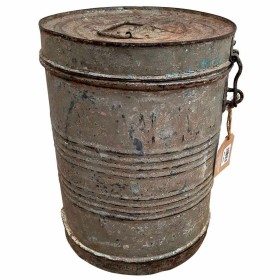 Decorative canister Alexandra House Living Grey Iron Traditional style 29 x 39 x 29 cm by Alexandra House Living, Lidded Stor...