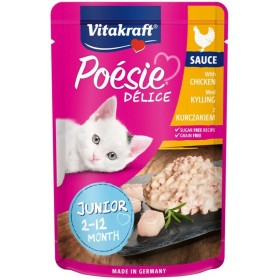 Comida para gato Vitakraft DELICE JUNIOR Frango 85 g de Vitakraft, Húmida - Ref: S9190423, Preço: 1,21 €, Desconto: %