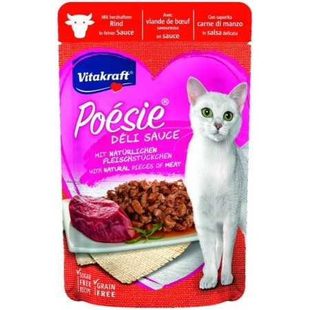 Comida para gato Vitakraft POESIE DELICE Carne de bovino 85 g | Tienda24 - Global Online Shop Tienda24.eu