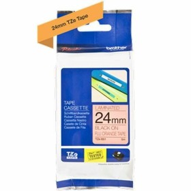 Cinta Laminada para Rotuladoras Rhino Dymo ID1-19 19 x 5,5 mm Negro Poliéster Blanco Autoadhesivas (5 Unidades) | Tienda24 Tienda24.eu