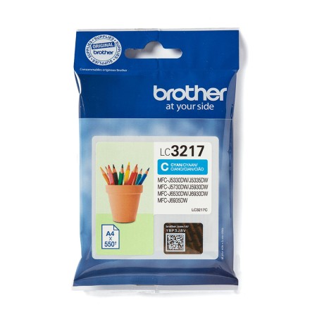 Original Ink Cartridge Brother LC-3217C Cyan | Tienda24 Tienda24.eu