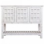 Buffet Alexandra House Living Blanc Naturel Bois de manguier 42 x 130 x 101 cm | Tienda24 - Global Online Shop Tienda24.eu