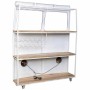 Barra porta-garrafas Alexandra House Living Drive Branco Vermelho 40 x 135 x 178 cm de Alexandra House Living, Armários de ba...