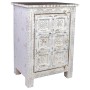 Mesa de Cabeceira Alexandra House Living Branco Castanho 40 x 53 x 73 cm de Alexandra House Living, Mesinhas de cabeceira - R...