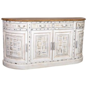 Credenza Alexandra House Living Bianco Marrone Ottone Legno di mango 45 x 177 x 91 cm di Alexandra House Living, Credenze e b...