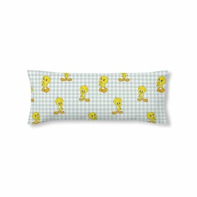 Taie d'oreiller Looney Tunes Tweety Vichy Vert Multicouleur 175 Fils 45 x 125 cm de Looney Tunes, Draps et taies d'oreiller -...