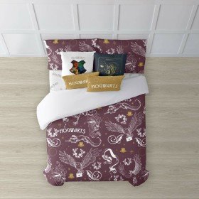 Capa nórdica Harry Potter Creatures Multicolor 175 Fios 220 x 220 cm Casal de Harry Potter, Edredão e capas de edredão - Ref:...