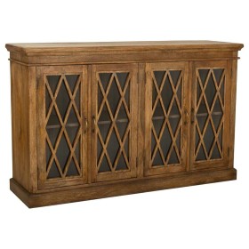 Sideboard Alexandra House Living Brown Wood Glass 40 x 100 x 170 cm 4 doors by Alexandra House Living, Sideboards - Ref: D163...