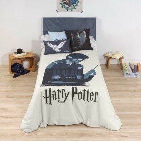 Funda Nórdica Harry Potter Multicolor 175 Hilos 200 x 200 cm Cama de 120 de Harry Potter, Edredones y fundas para edredón - R...