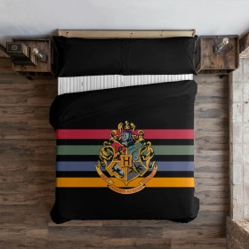 Bettdeckenbezug Harry Potter Hogwarts Bunt 175 Fäden 180 x 220 cm Einzelmatratze von Harry Potter, Bettdecken und Bettdeckenb...