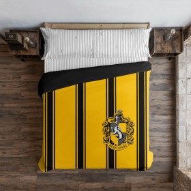 Nordic cover Harry Potter Hufflepuff Yellow Black Multicolour 175 Threads 140 x 200 cm Single by Harry Potter, Quilts and qui...