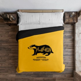 Copripiumino Harry Potter Hufflepuff Values Giallo Multicolore 175 Fili 220 x 220 cm Ala francese di Harry Potter, Piumini e ...