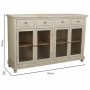 Buffet Alexandra House Living Blanc Bois verre 40 x 100 x 160 cm de Alexandra House Living, Buffets, crédences et vaisseliers...