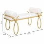 Bench Alexandra House Living Gold Foam Iron MDF Wood 49 x 53 x 112 cm | Tienda24 - Global Online Shop Tienda24.eu