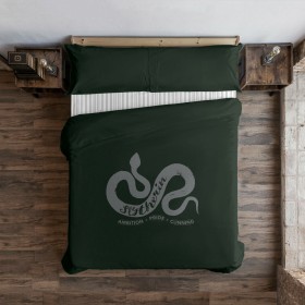 Housse de Couette Harry Potter Slytherin Value Multicouleur 175 Fils 220 x 220 cm Lit 2 persones Harry Potter - 1