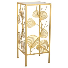 Mesa de apoio Branco Bege Dourado Metal Madrepérola 47 x 62 x 47 cm | Tienda24 - Global Online Shop Tienda24.eu