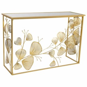 Console DKD Home Decor Transparente Prateado Catanho escuro Cristal Aço 120 x 40 x 75 cm | Tienda24 - Global Online Shop Tienda24.eu